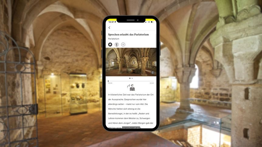 Kloster und Schloss Bebenhausen, App Monument BW, Station der Erlebnistour